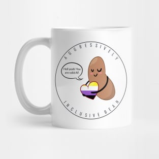 Nonbinary Pride: Aggressively Inclusive Bean Mug